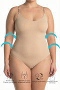 Sohadid Büyük Beden Çıtçıtlı Slip Body Korse – Bej – ürün görünümü 1