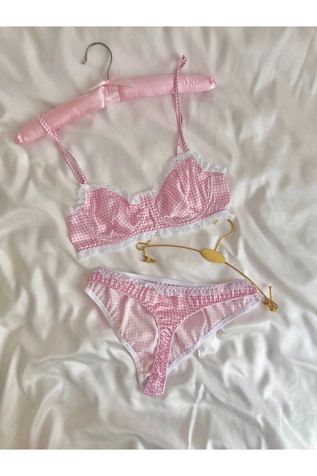 Sohadid Kadın Brode Balenli İç Çamaşırı Takımı – Pembe – ürün görünümü 6