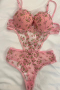 Sohadid Kadın Desenli Bodysuit – Pembe – ürün görünümü 1